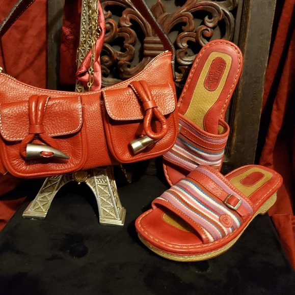 Auth. Burberry bag and Born shoes - Picture 7 of 12